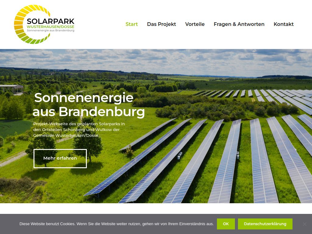 Website von PVESTATE GmbH in Waghäusel