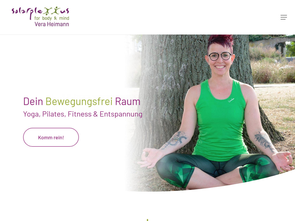 Website von solarpleXXus for body & mind in Xanten