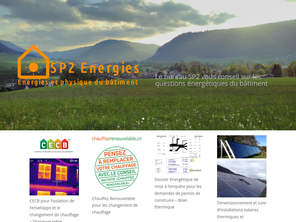 Website von solarprojectsp2.ch