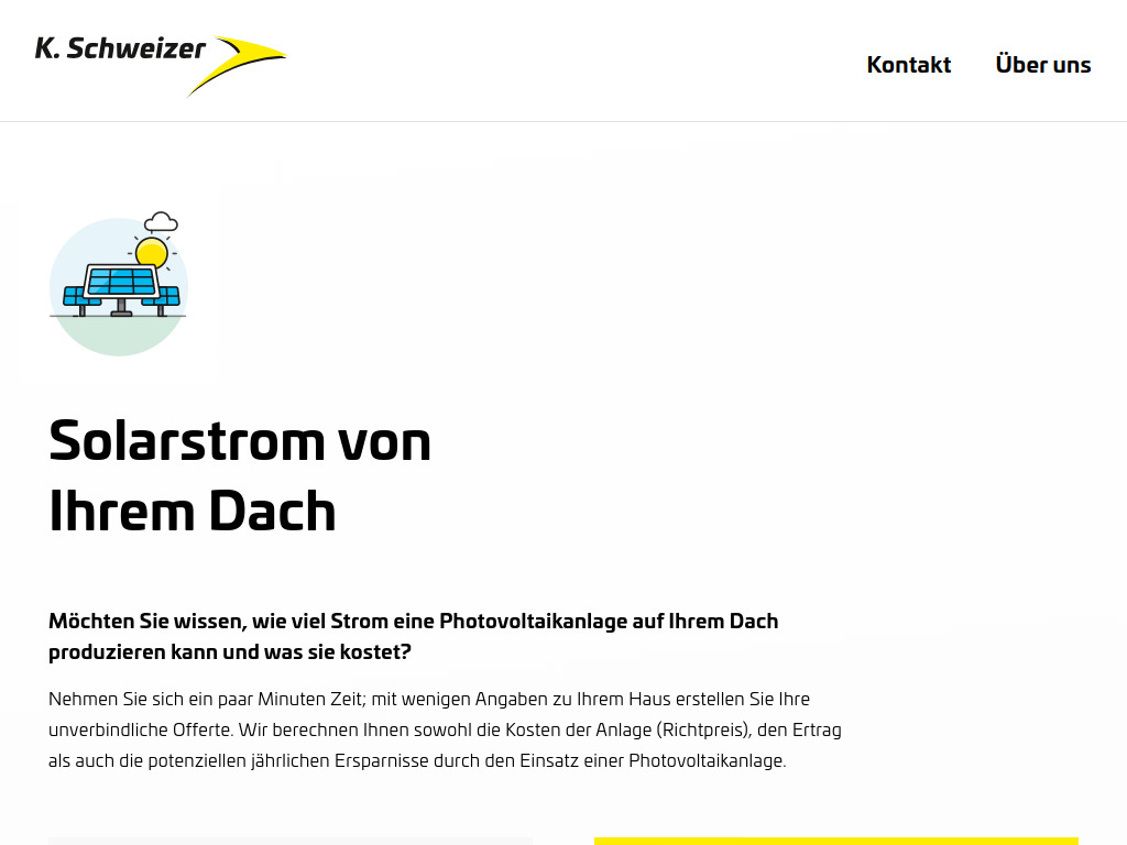 Website von K. Schweizer AG in Allschwil