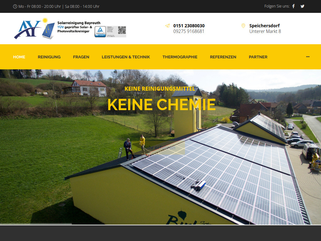 Website von Abbas Yavuz in Speichersdorf