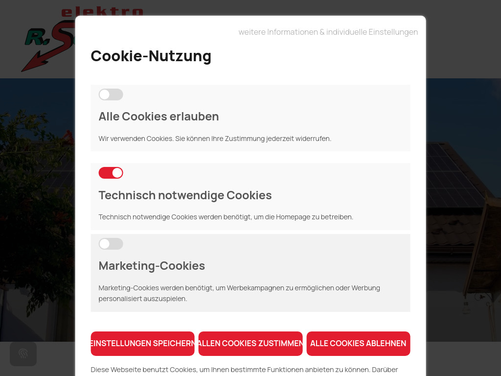 Website von Elektro R. Schmid GmbH in Markt Wald