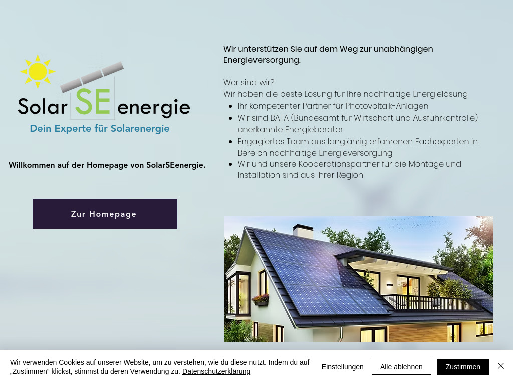 Website von SolarSEenergie GmbH in Hildesheim