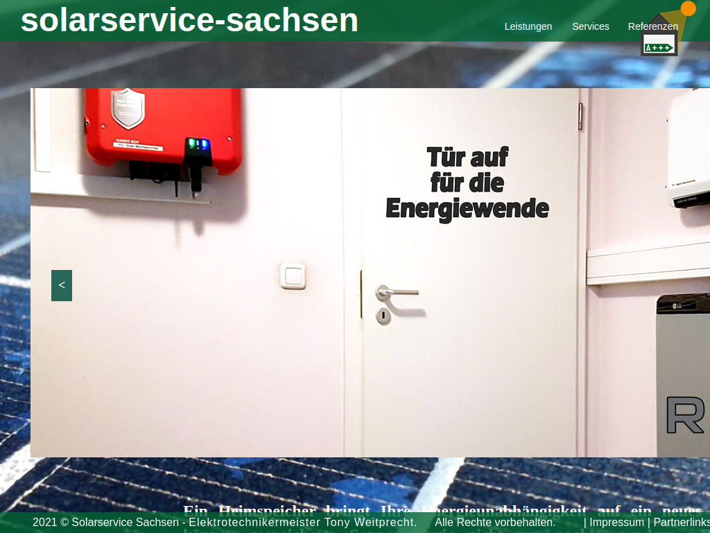 Website von Solarservice Sachsen in Dresden