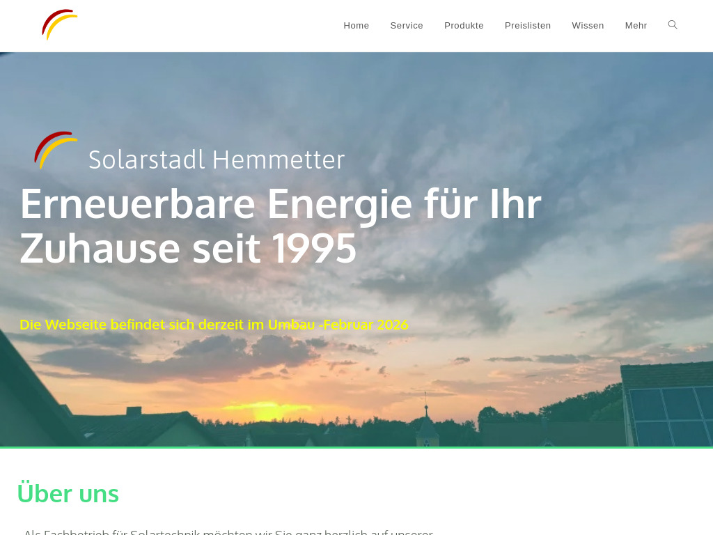 Website von Solar-Stadl in Thalmässing