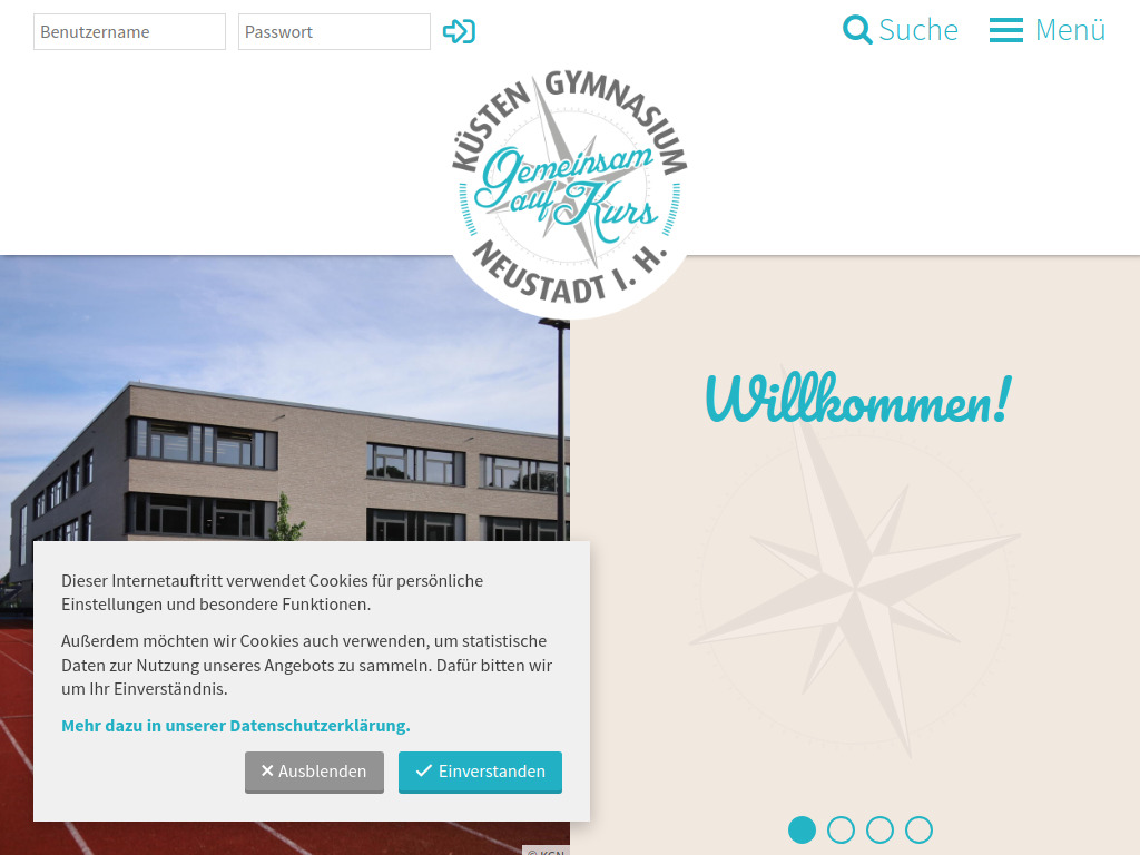 Website von Küstengymnasium Neustadt in Holstein in Neustadt in Holstein