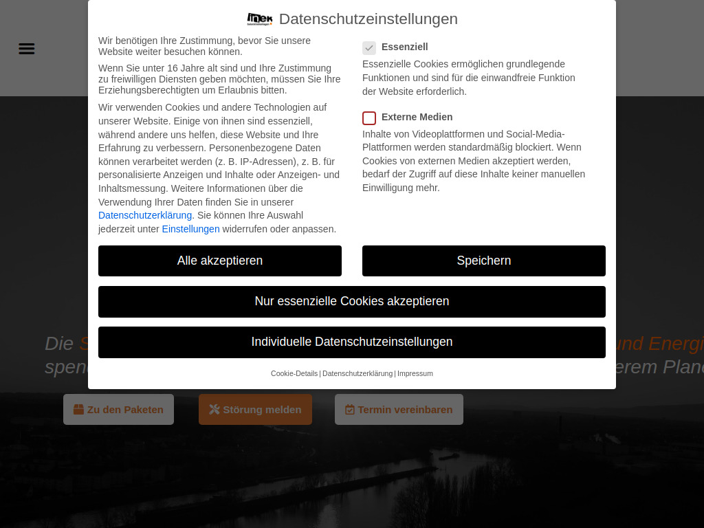 Website von inek GmbH