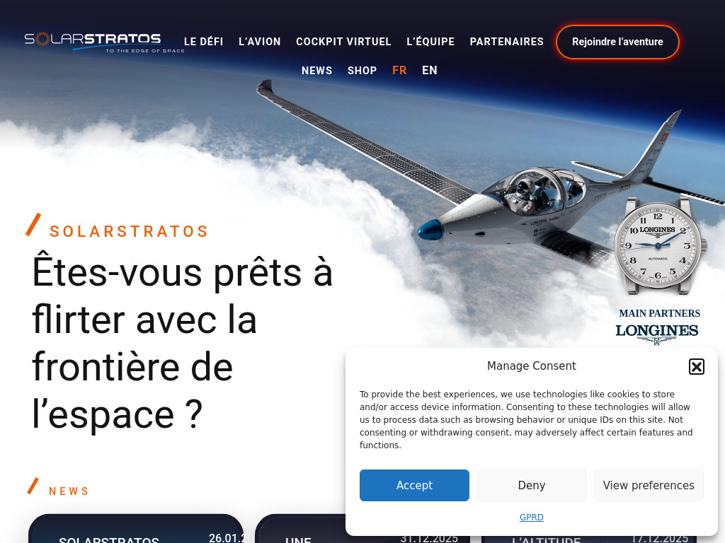 Website von SolarXplorers SA in Yverdon-les-Bains