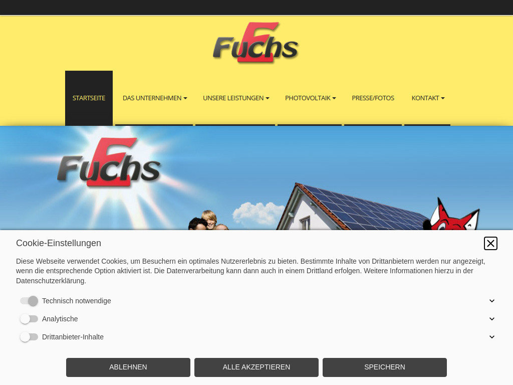 Website von René Fuchs Elektroinstallationen in Burgstädt