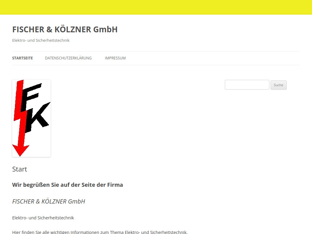 Website von FISCHER & KÖLZNER GmbH in Leipzig