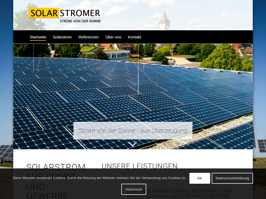 Website von Solarstromer in Alpirsbach
