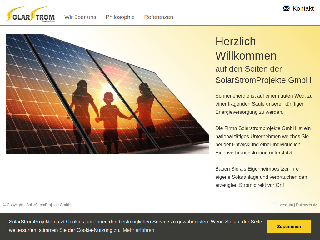 Website von SolarStromProjekte GmbH in Querfurt