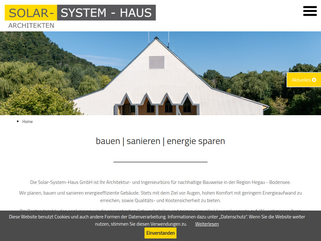 Website von Die Solar-System-Haus GmbH