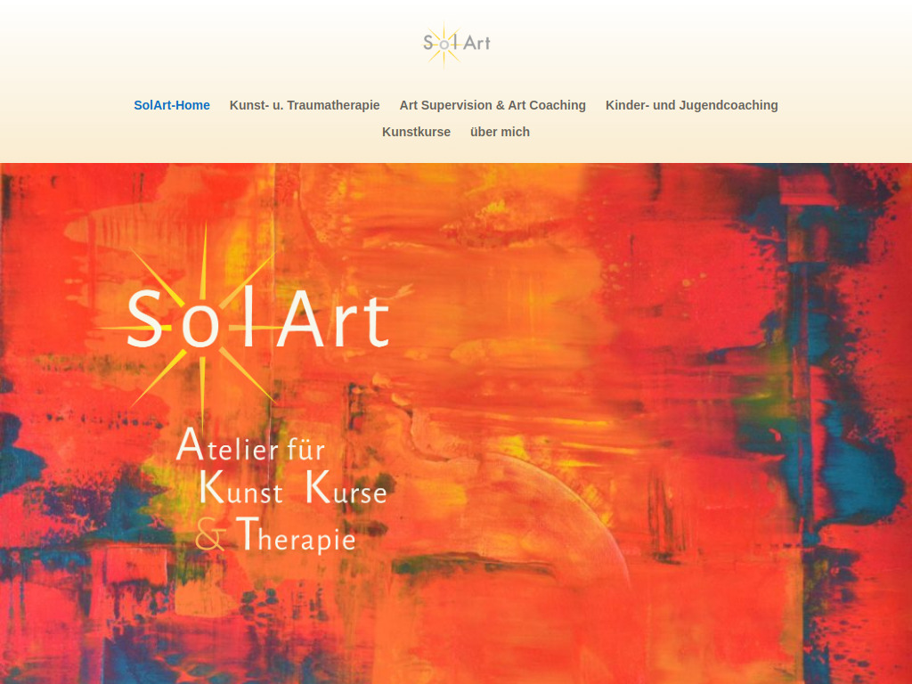 Website von Sol-Art Atelier in Stuttgart