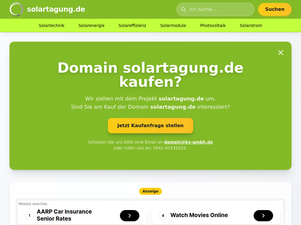 Website von KV GmbH in Osnabrück