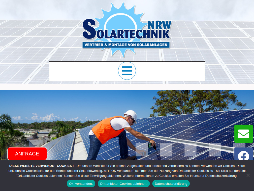 Website von Balraj GmbH Solartechnik in Velbert