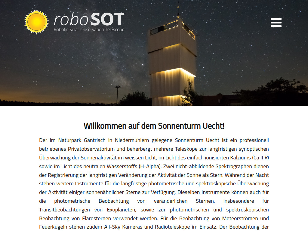 Website von Solarpatrol in Niedermuhlern