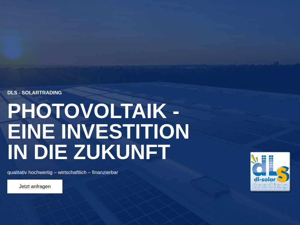 Website von DLS - Solartrading Klaus Suppan in Deutschlandsberg