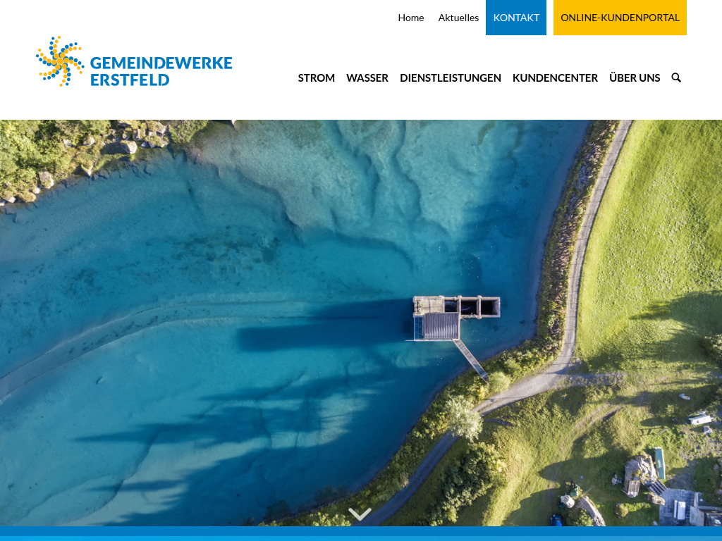 Website von Gemeindewerke Erstfeld