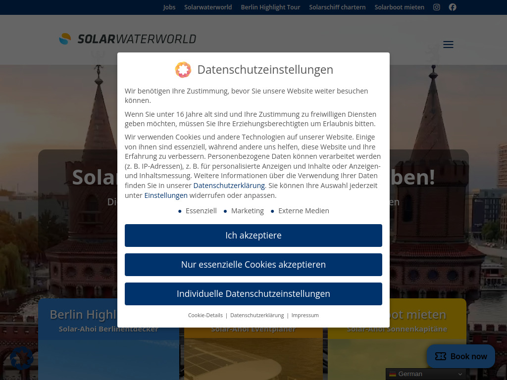 Website von Solarwaterworld AG