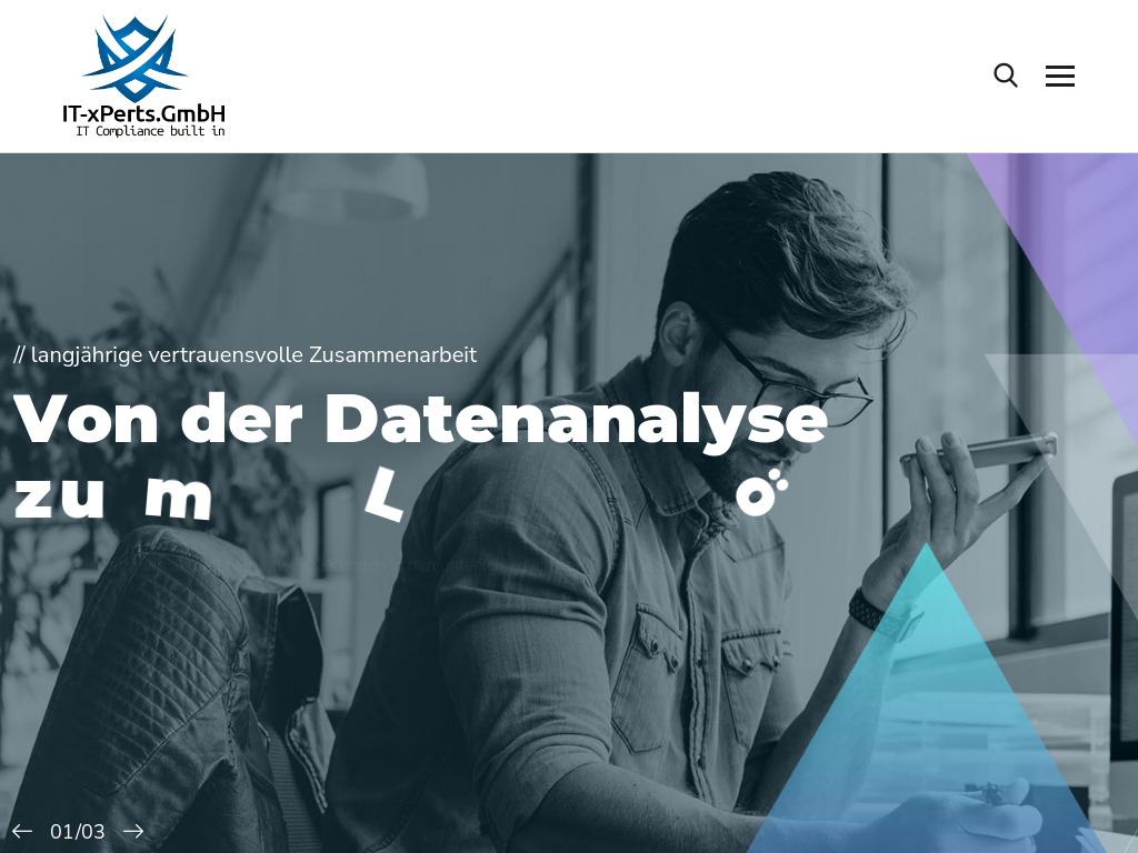 Website von IT-xPerts.GmbH in Halle
