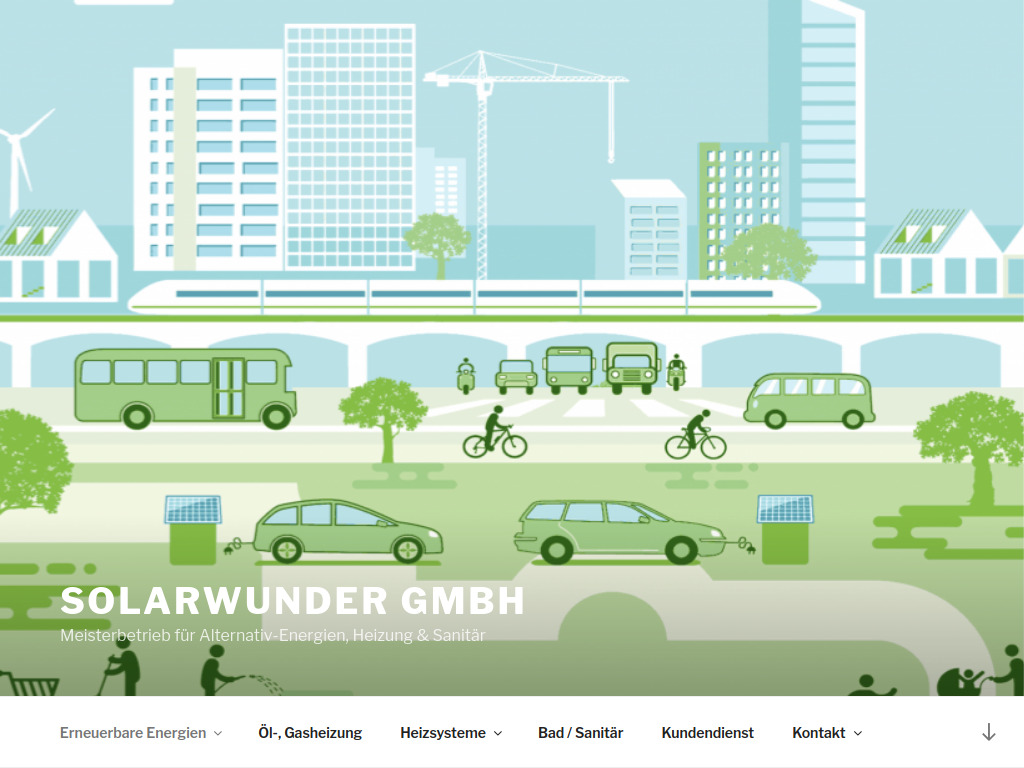 Website von Solarwunder GmbH in Pülsen