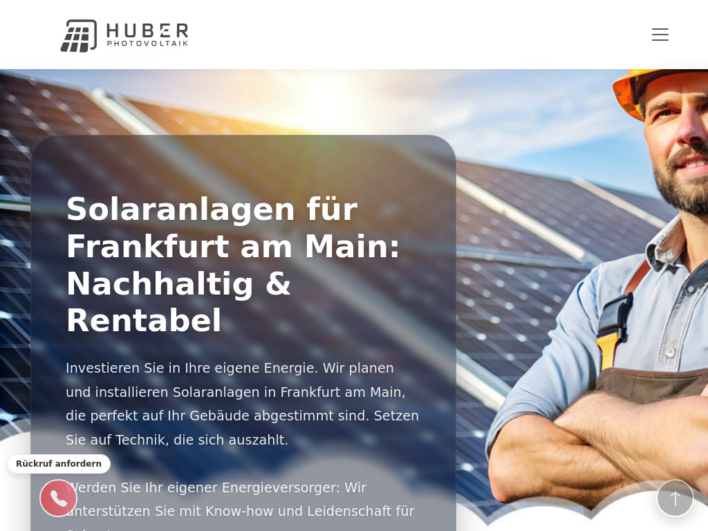 Website von Huber Group GmbH