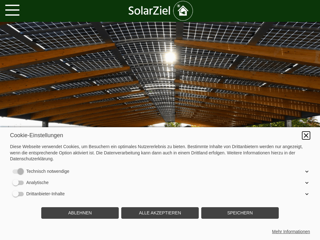 Website von SolarZiel AG in Hauptwil Gottshaus