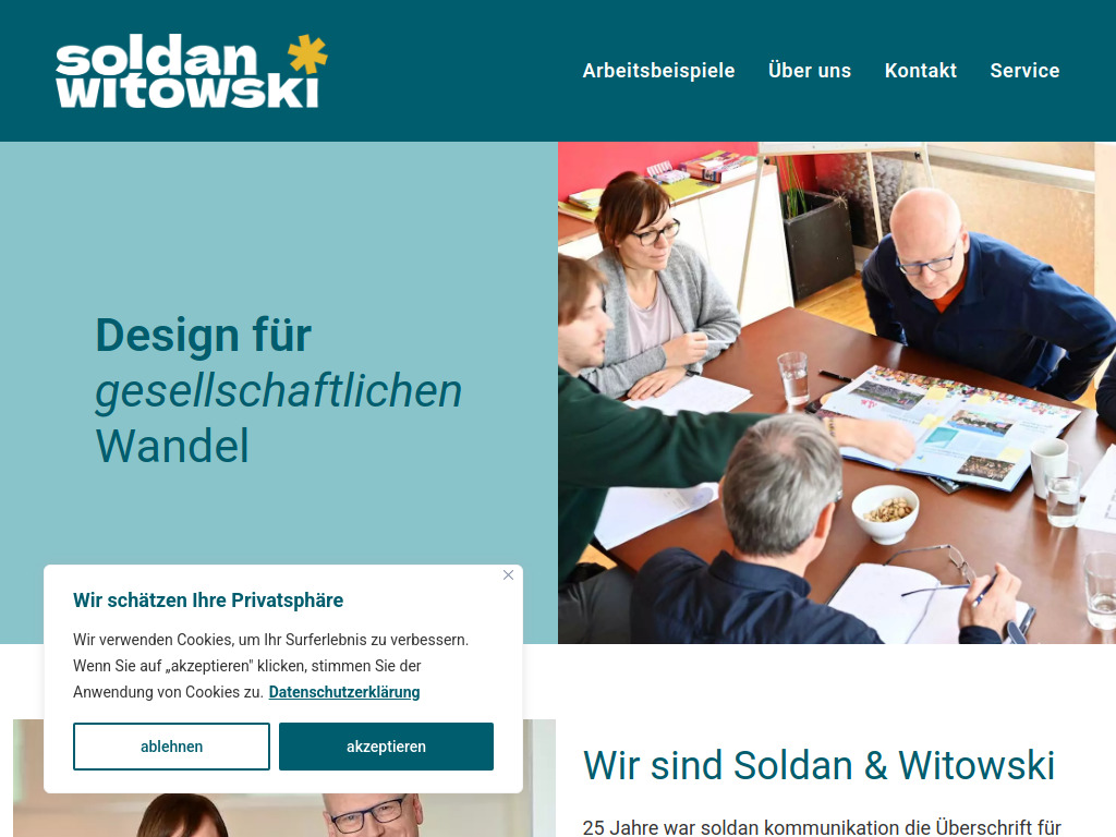 Website von Soldan*Witowski GbR in Stuttgart
