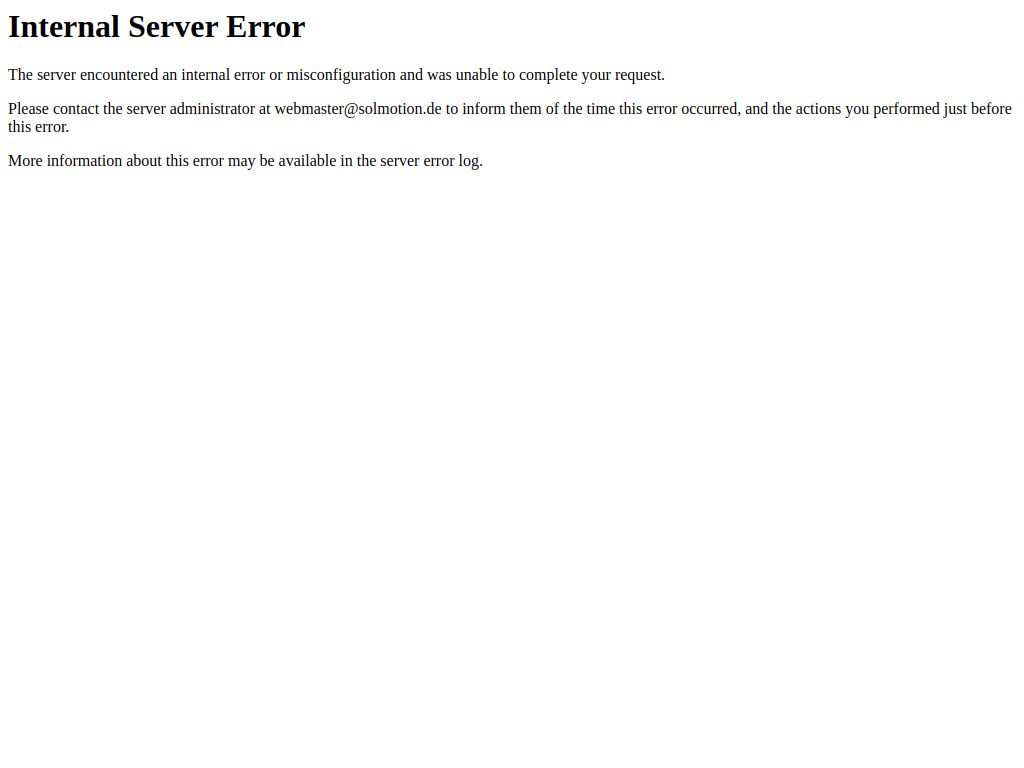 Website von solmotion project GmbH in Ravensburg