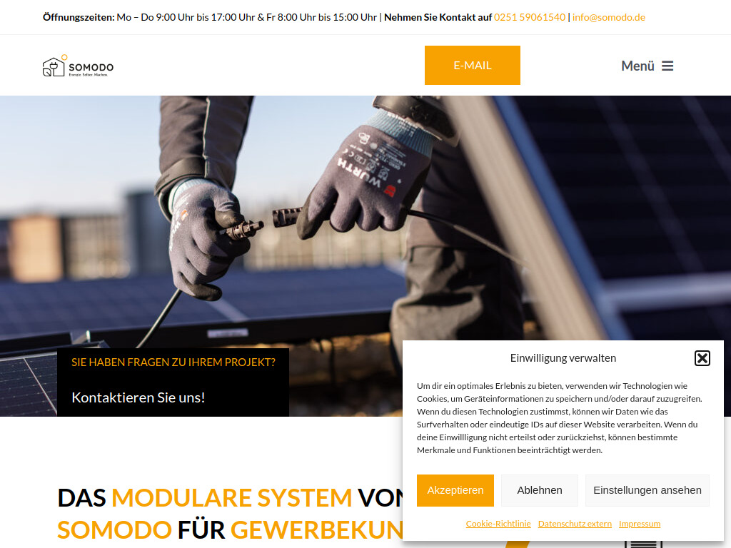 Website von SOMODO GmbH in Münster