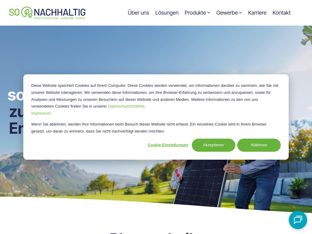 Website von soNachhaltig GmbH in Speyer