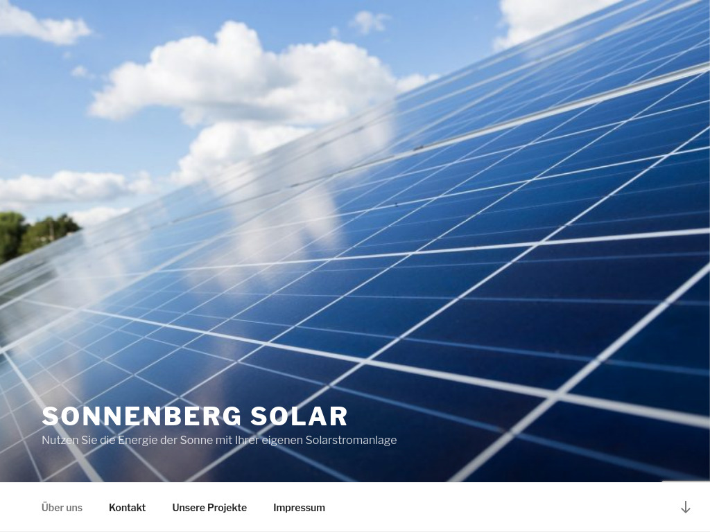 Website von Sonnenberg Solar in Eichstetten