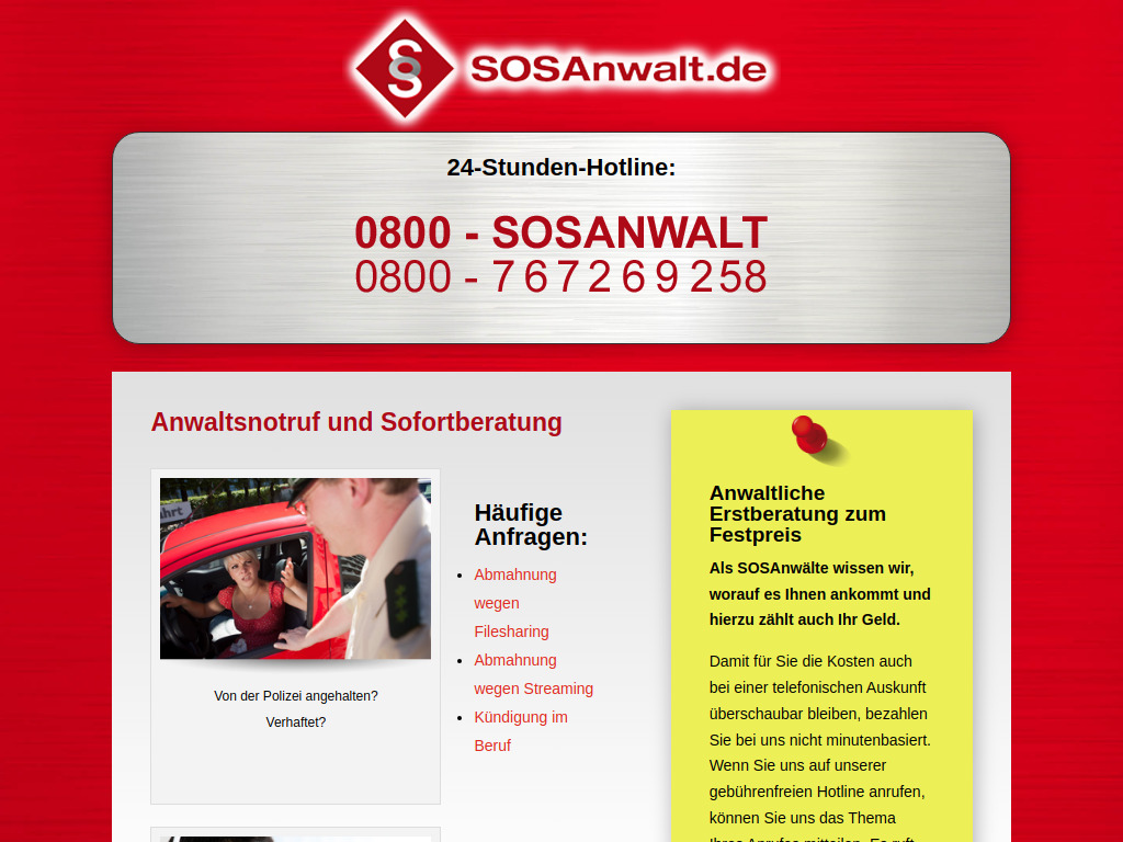 Website von STW Thomsen Wehrstedt – Rechtsanwälte GbR in Stuttgart