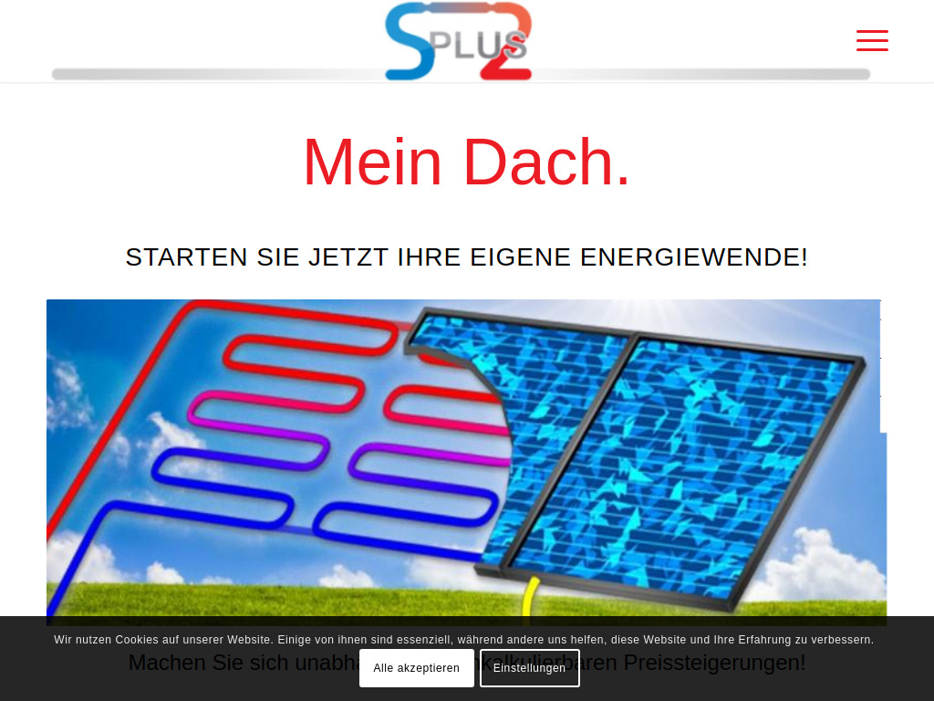 Website von Splus2 GmbH in Mönchengladbach