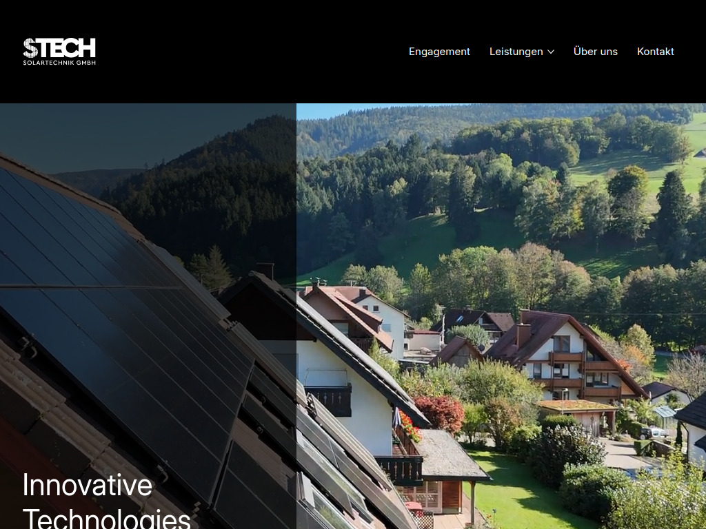 Website von STECH Solartechnik GmbH in Freiburg im Breisgau