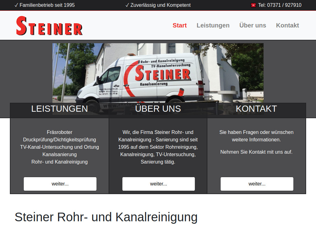 Website von Günther Steiner in Riedlingen