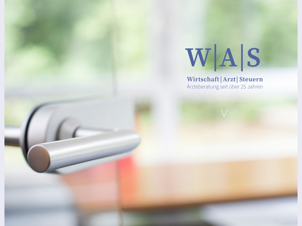 Website von W|A|S - Steuerberatung für Ärztinnen und Ärzte in Würzburg