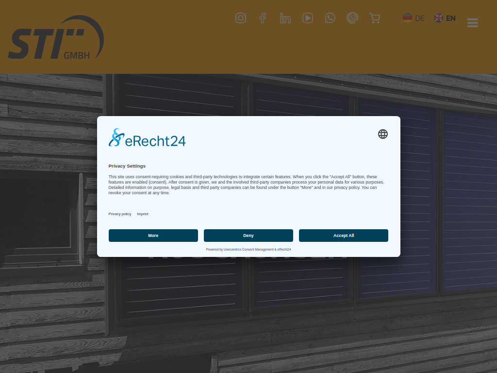 Website von Solar-Technologie-International GmbH in Meerane