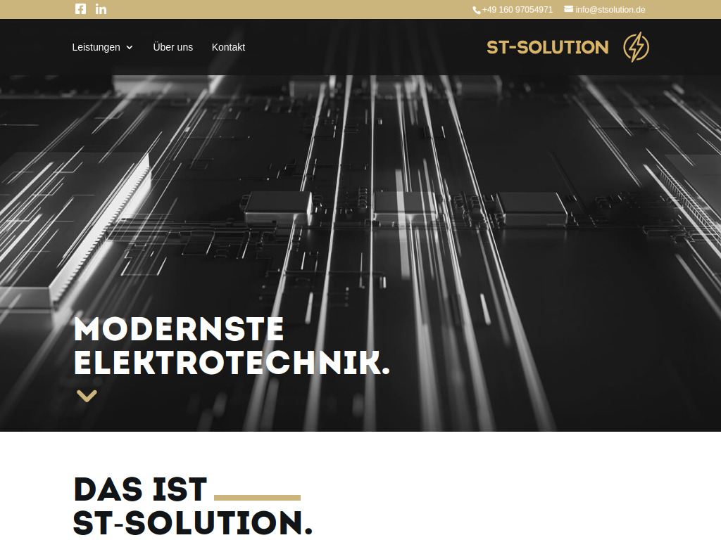 Website von ST-Solution UG in Blaibach