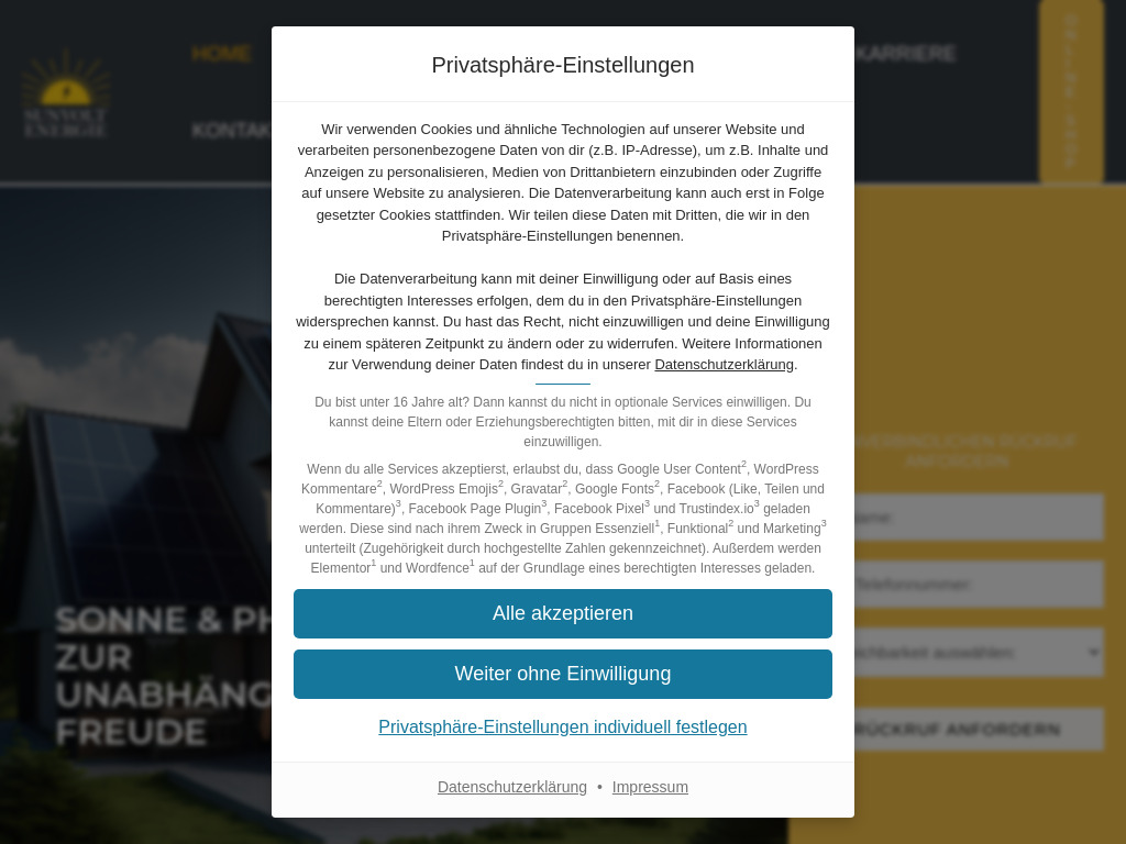 Website von Sunvoltenergie GmbH in Osnabrück