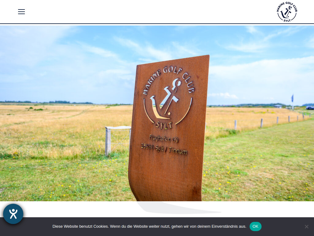 Website von Marine Golf Club Sylt eG in Sylt