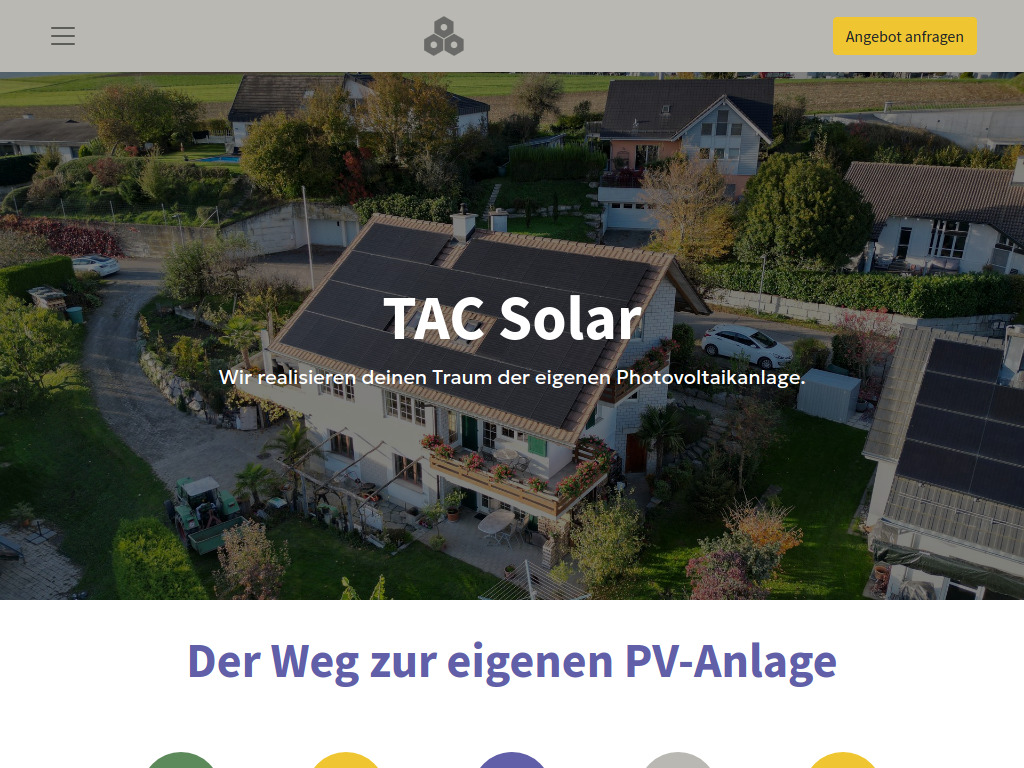Website von TAC The Automation Company GmbH in Rupperswil