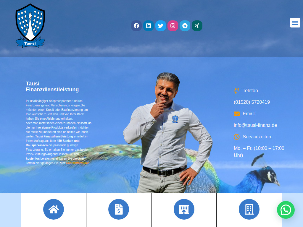 Website von Tausi Finanzdienstleistung
