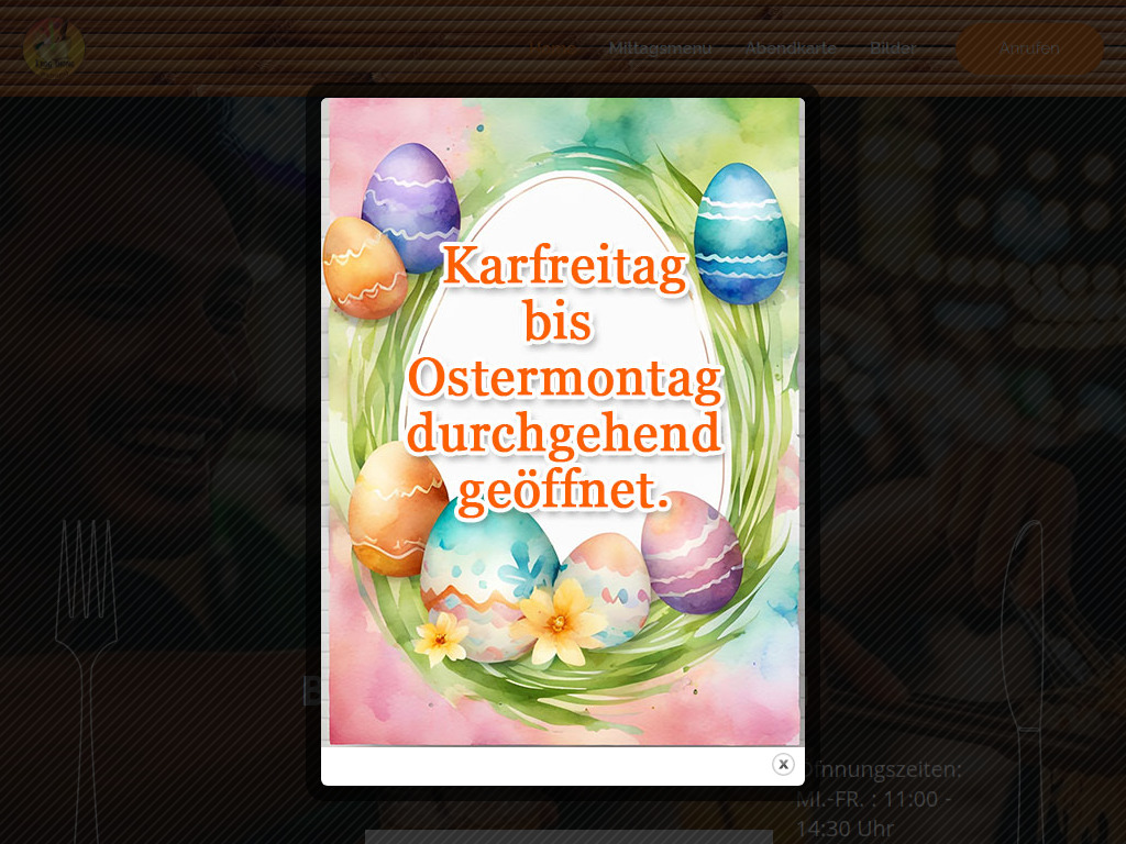 Website von KROGTHONG THAIRESTAURANT in Worms