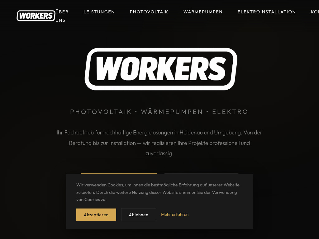Website von The Workers in Heidenau