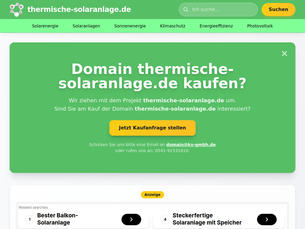 Website von KV GmbH in Osnabrück