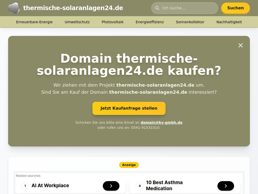 Website von thermische-solaranlagen24.de