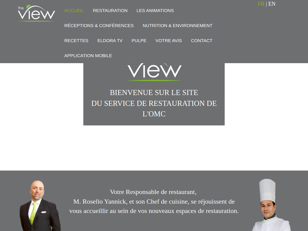 Website von E-Gourmet Eldora in Genève