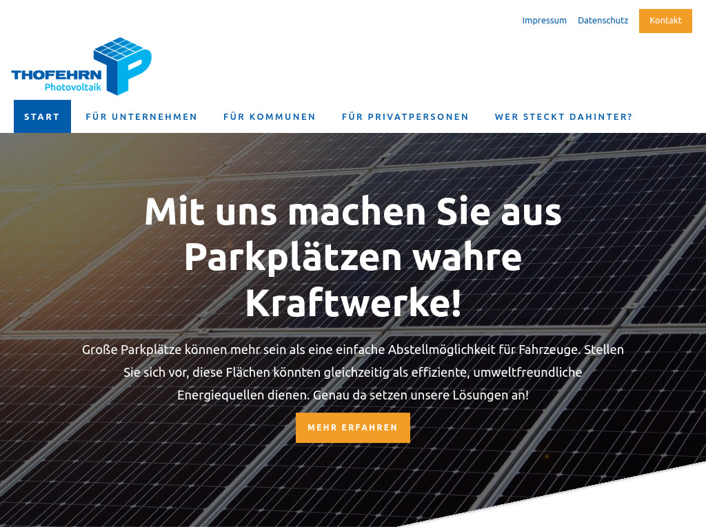 Website von Thofehrn Hebezeuge GmbH & Co. KG in Langenhagen